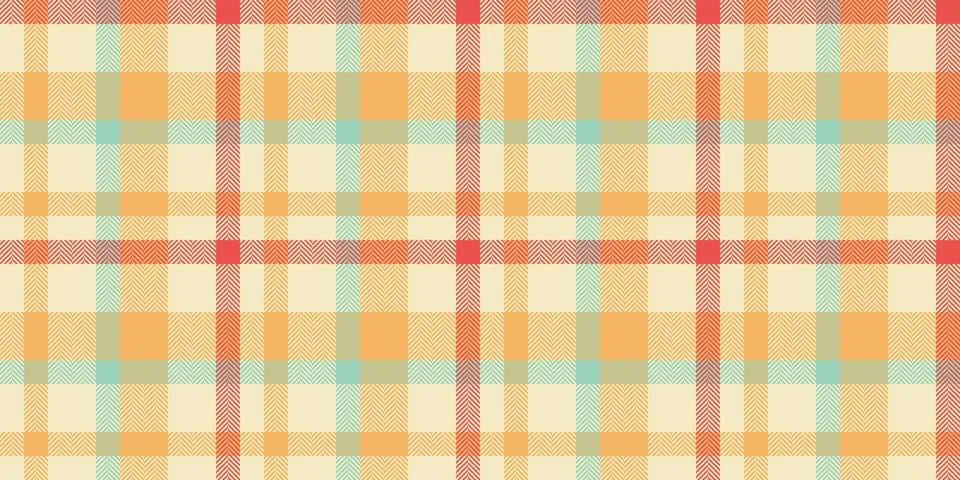 Vibrant herringbone plaid pattern in warm, earthy tones.  Perfect for textile Stock Illustration