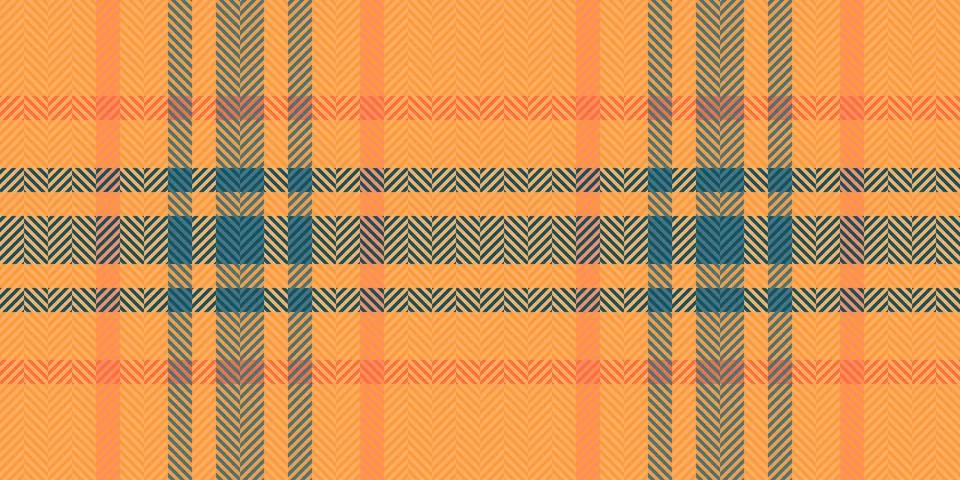 Vibrant herringbone plaid pattern in warm autumnal tones.  Perfect for textil Stock Illustration