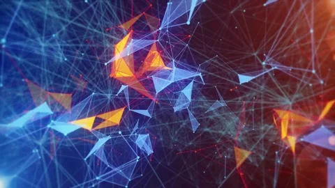 Vibrant Hi-Tech Abstraction: Animated Color Symphony Stock Footage 274452308
