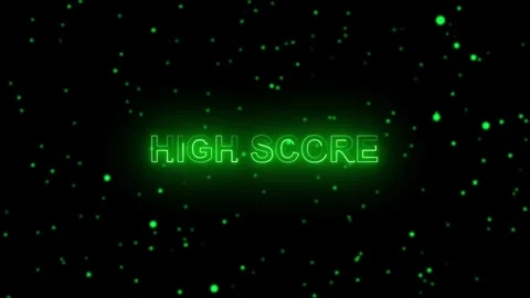 Vibrant highscore text celebrates peak video game achievement. Creative hig.. 動画素材 337817539
