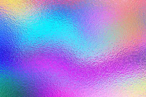 Vibrant hologram foil texture vector. Stock Illustration