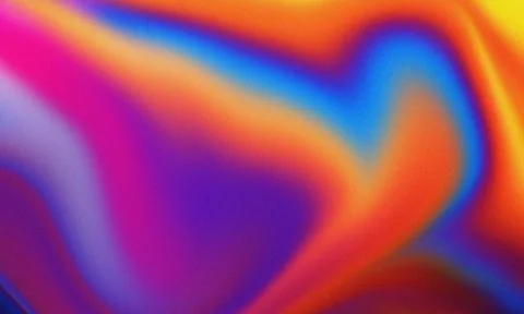 Vibrant holographic fluid gradient background with grainy texture effect Illustrazione stock