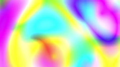 Vibrant Holographic Multi-Color Psychedelic Plasma Fluid Flow Background 4K Stock Footage 344954813