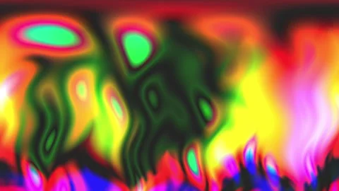 Vibrant Holographic Prismatic Fluid Waves Abstract Background 4K UHD Stock Footage 343462661