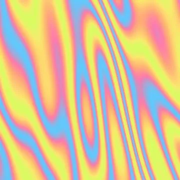 Vibrant Holographic Psychedelic Liquid Gradient Background with Trippy 스톡 일러스트