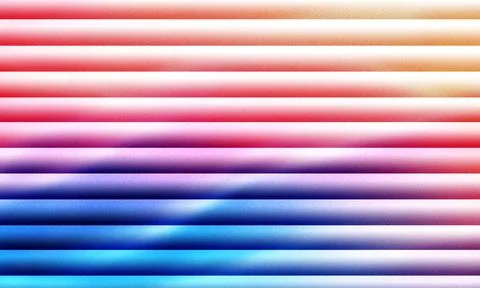 Vibrant horizontal stripes abstract background with a smooth color gradient Stock Illustration