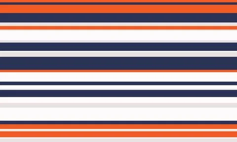 Vibrant horizontal stripes in navy, orange, and offwhite create a modern, geo Stock Illustration