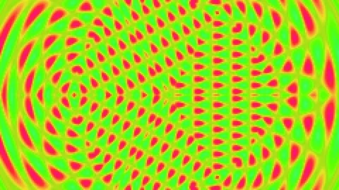 Vibrant Hypnotic Psychedelic Background Abstract Wave Pattern Loop Stock Footage 336770055