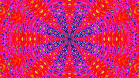 Vibrant hypnotic vortex: Abstract psychedelic background loop pattern Stock Footage 335519052