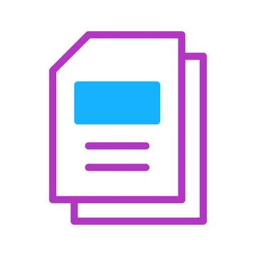 Vibrant Icon Illustration of Document Stacks Stockillustratie