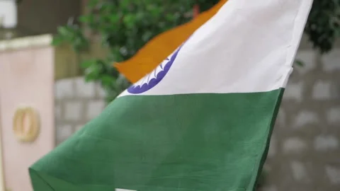The Vibrant Indian Flag - A Symbol of Unity and Pride Stock Footage 316933131