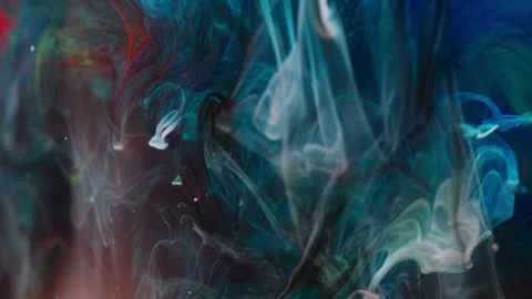 Vibrant Ink Mixing Creating Abstract Patterns and Textures Stock Footage 327503401