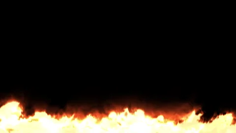 Vibrant, intense fire with dynamic flames and heat waves, movement of fire flame Stock Footage 307912704