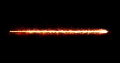 Vibrant Intense Fire Laser Beam On Black Screen Compositing Element Vídeo Stock 330324398
