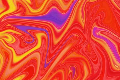 Vibrant interplay of orange abstract background with psychedelic style Foto stock