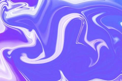 Vibrant interplay of tones abstract blue and white liquid paint swirls back.. Stock Illustration