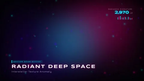 Vibrant interstellar deep space background with ethereal glowing nebulae clou Stock Footage 337577795