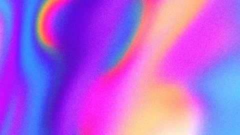 Vibrant Iridescent Abstract Gradient in Purple, Blue, Orange, 90s, Y2K Aesthetic Stock Illustration