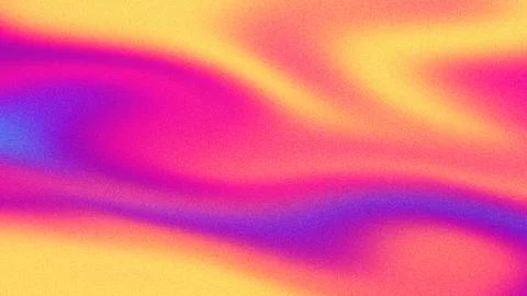 Vibrant Iridescent Wave Pattern in Neon Pink, Purple, Yellow, 80s, Y2K Aesthetic Stock Illustration