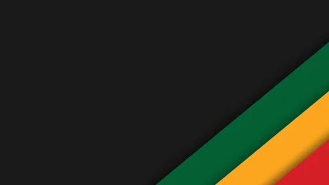 Vibrant Juneteenth Celebration Background with Pan-African Stripes and Mode.. Stock Footage 340034135
