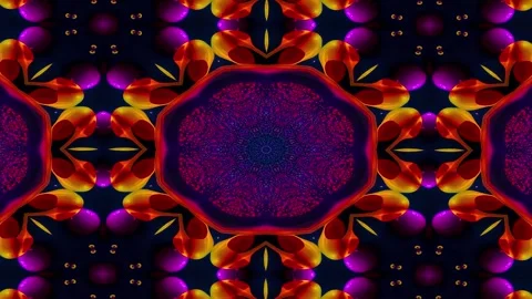Vibrant kaleidoscope abstract visual 스톡 동영상 270375501
