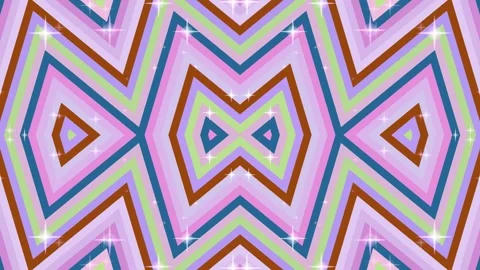 Vibrant Kaleidoscope Geometric Pattern Animation. Stock-Footage 329929797