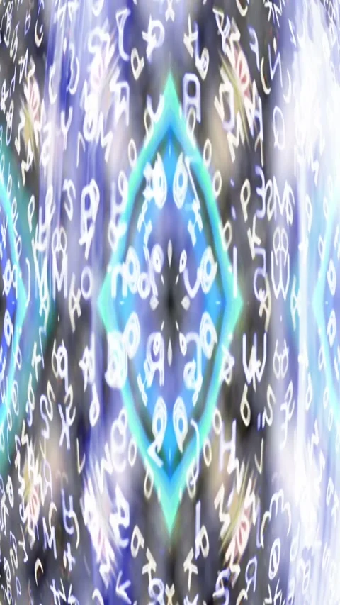 Vibrant Kaleidoscope Hypnotic Animation Loop Stock Footage 300297449