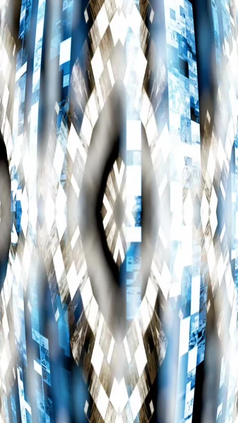 Vibrant Kaleidoscope Hypnotic Animation Loop Stock Footage 300297476