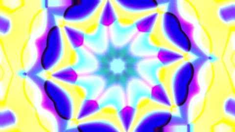 Vibrant Kaleidoscope Hypnotic Ripple Motion Background 4K. Abstract Harmoni.. Stock Footage 343178569