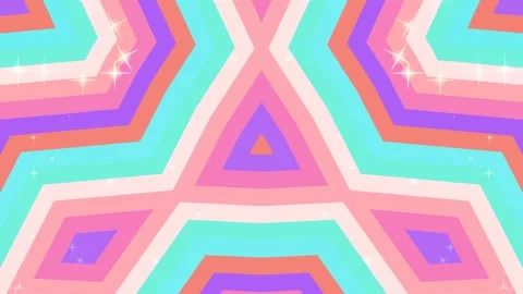 Vibrant Kaleidoscope Pattern Animation Video Loop. 库存影片 329816397