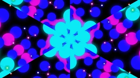 Vibrant Kaleidoscope Pattern with Bright Colors. Stock Footage 329426511