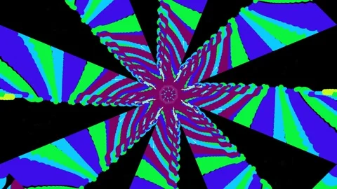 Vibrant Kaleidoscope Pattern with Bright Colors. Stock-Footage 330132103