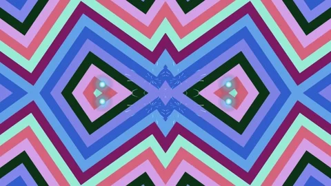 Vibrant Kaleidoscope Pattern with Geometric Shapes. Stock-Footage 330132118