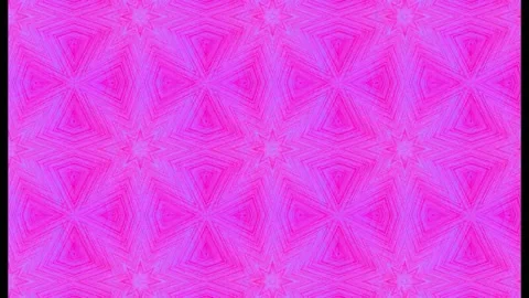 Vibrant Kaleidoscope Pattern: Pink, Teal and Black Geometric Design Stock Footage 310789995