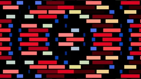 Vibrant kaleidoscope patterns for immersive VJ loop experiences at concerts Video stock 293679934