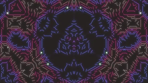 Vibrant Kaleidoscope Patterns in Motion Graphics. 库存影片 330350818