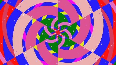 Vibrant Kaleidoscope Patterns in Motion Graphics. 스톡 동영상 330956187