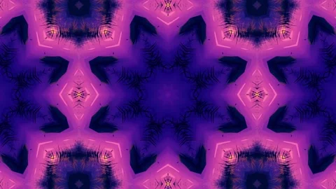 A vibrant kaleidoscopic pattern featuring bright colors and geometric shapes. Stock Footage 292595573