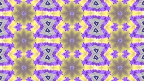 A vibrant kaleidoscopic pattern featuring floral and geometric elements Stock Footage 318799129