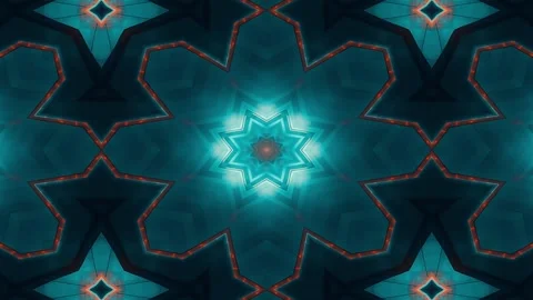 A vibrant kaleidoscopic pattern featuring swirling colors and shapes. 動画素材 292595378