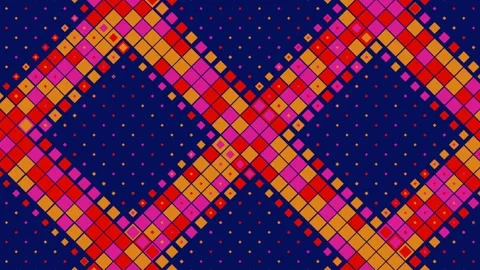 Vibrant kaleidoscopic patterns for endless VJ loop experience at music events Stock Footage 293065369