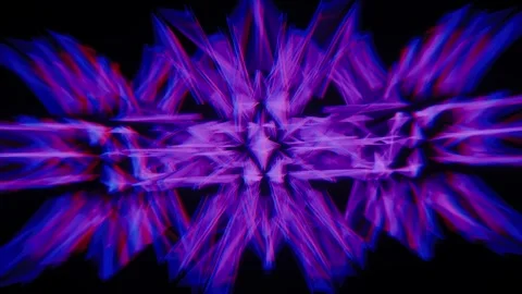 Vibrant kaleidoscopic patterns for immersive VJ loops at music events Stock-Footage 293290335