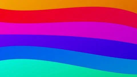 Vibrant Layered Curved Paper Waves with Smooth violet Gradient Flow Backdrop. Ilustração Stock