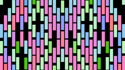 Vibrant LED panel loop ideal for endless VJ sets at disco parties Stock Footage 293556622