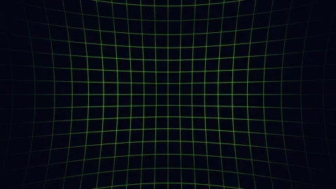 Vibrant lens distortion grid background with futuristic digital motion Видео 335544519