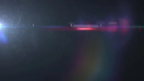 Vibrant Lens Flare in Dark Abstract Celestial Atmosphere Scene Video stock 341917564