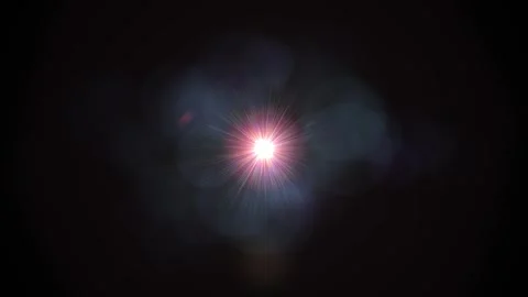 Vibrant light burst dominates dark frame Stock Footage 345448778