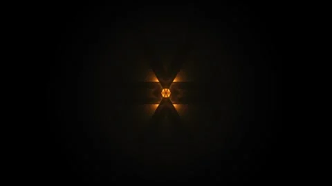 Vibrant light pattern forming intricate shapes on dark Stock Footage 338276521