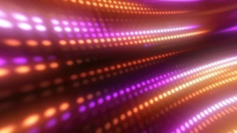 Vibrant light pattern in shades of purple, blue, and pink, forming a dynami.. Stock Illustration
