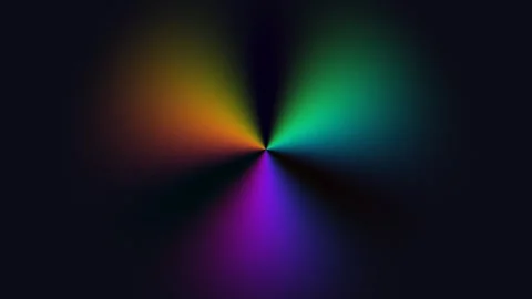 Vibrant light patterns shine against a dark background Stock Footage 338351943